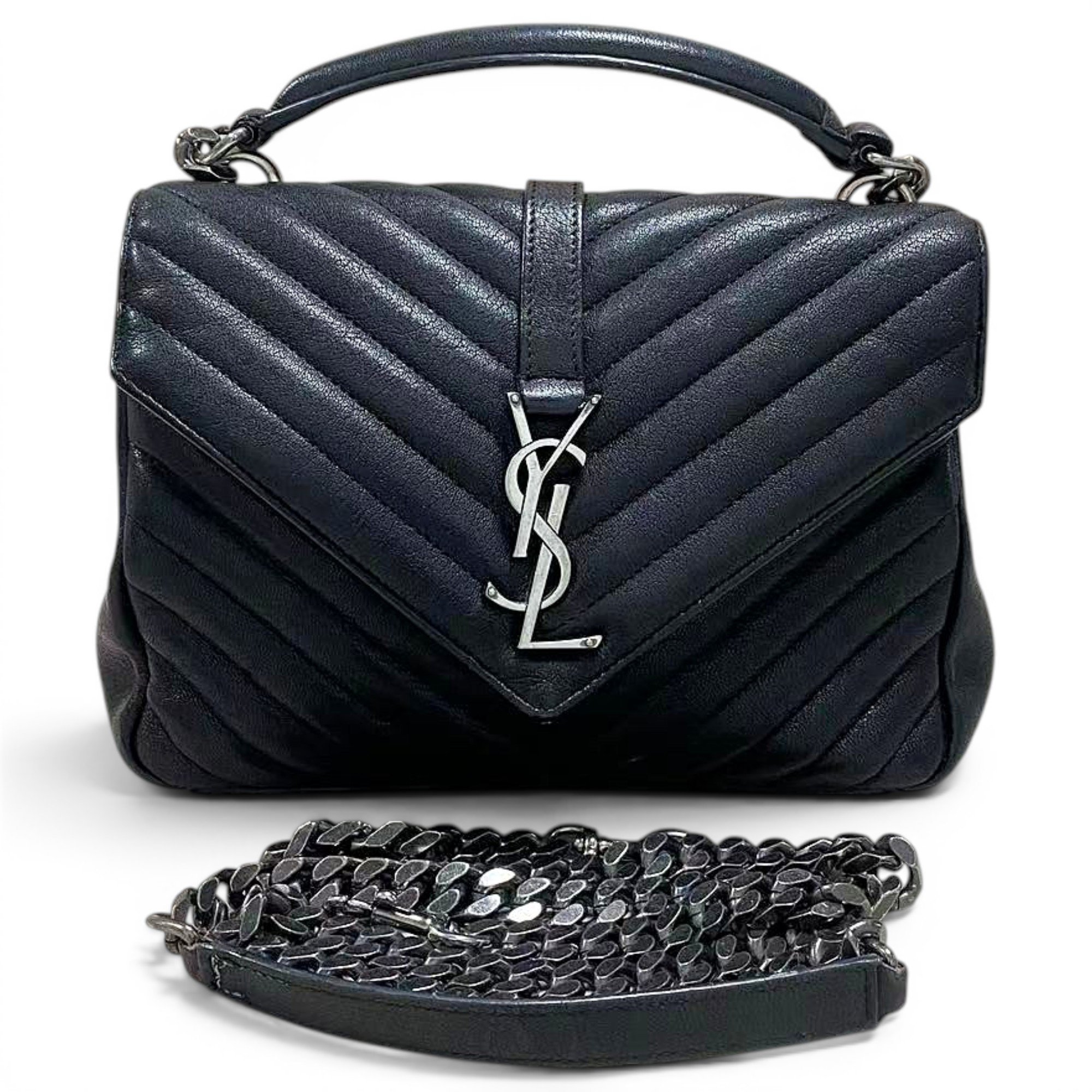 Collége monogramme leather handbag