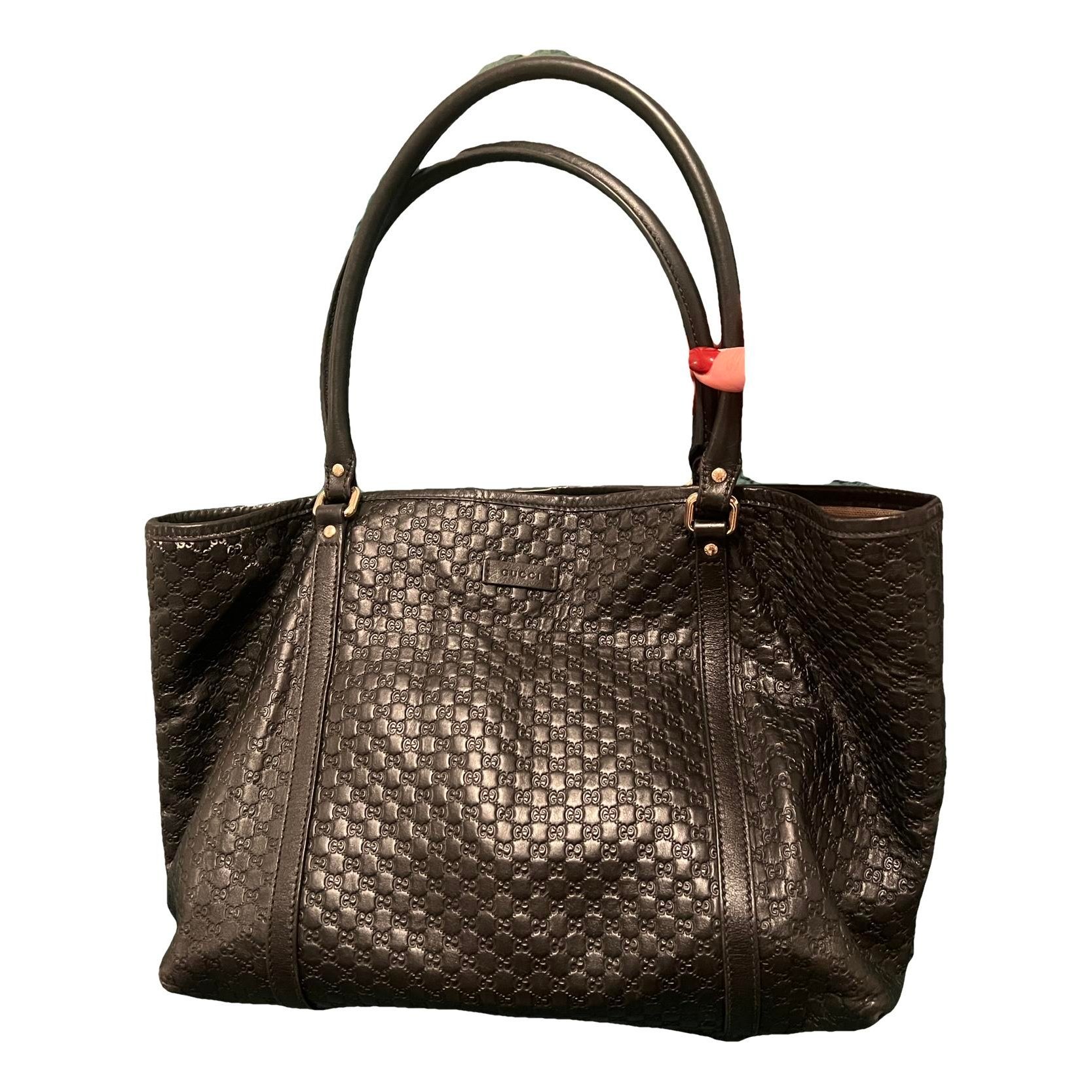 Leather tote