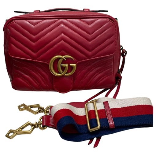 GG Marmont Flap leather handbag