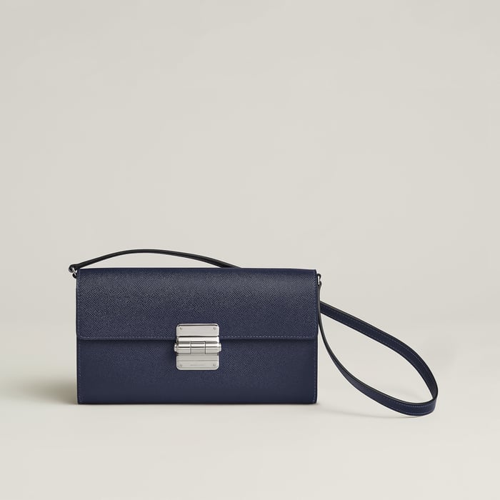 Bleu Nuit Charniere to Go Pouch
