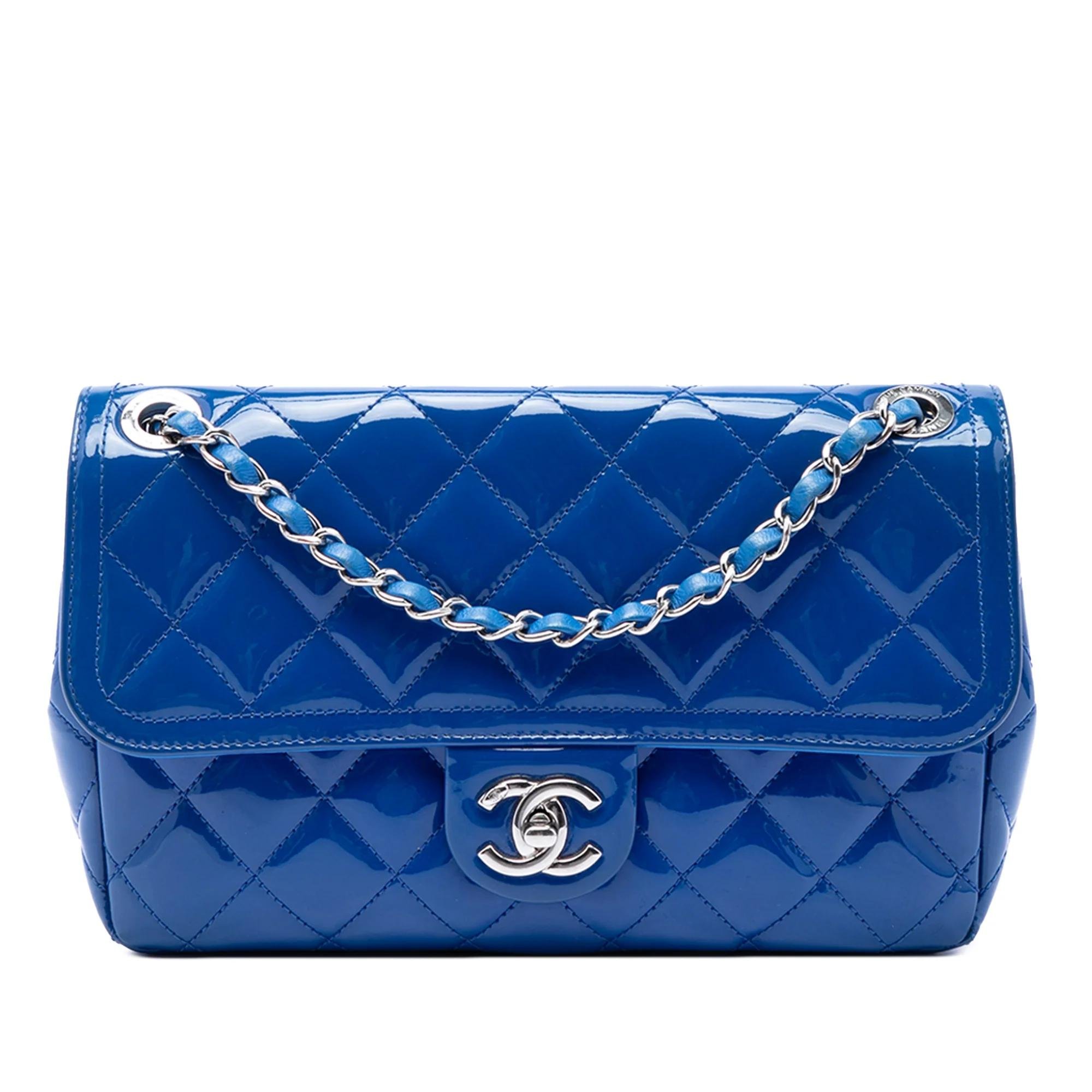 Patent leather handbag