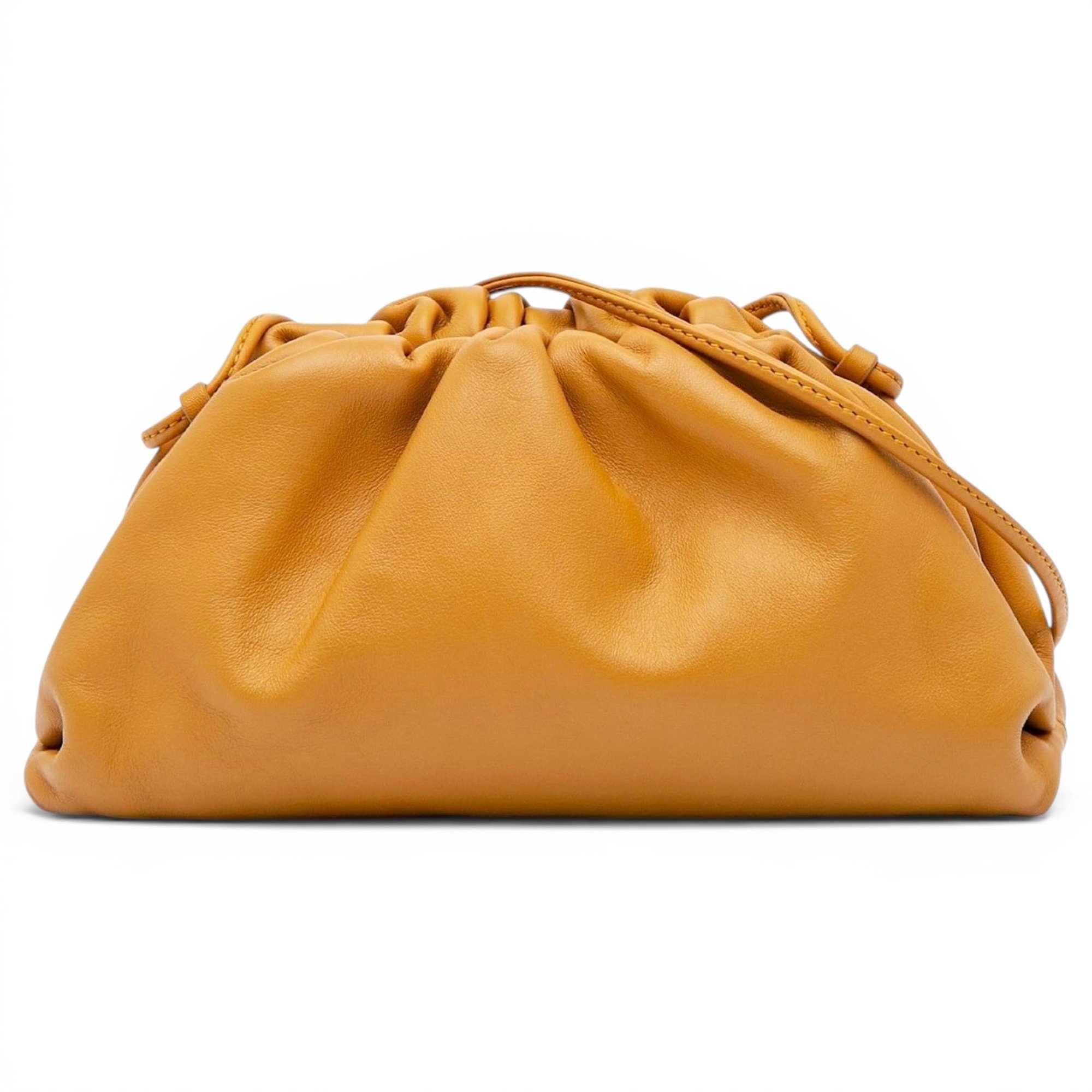 Pouch leather handbag