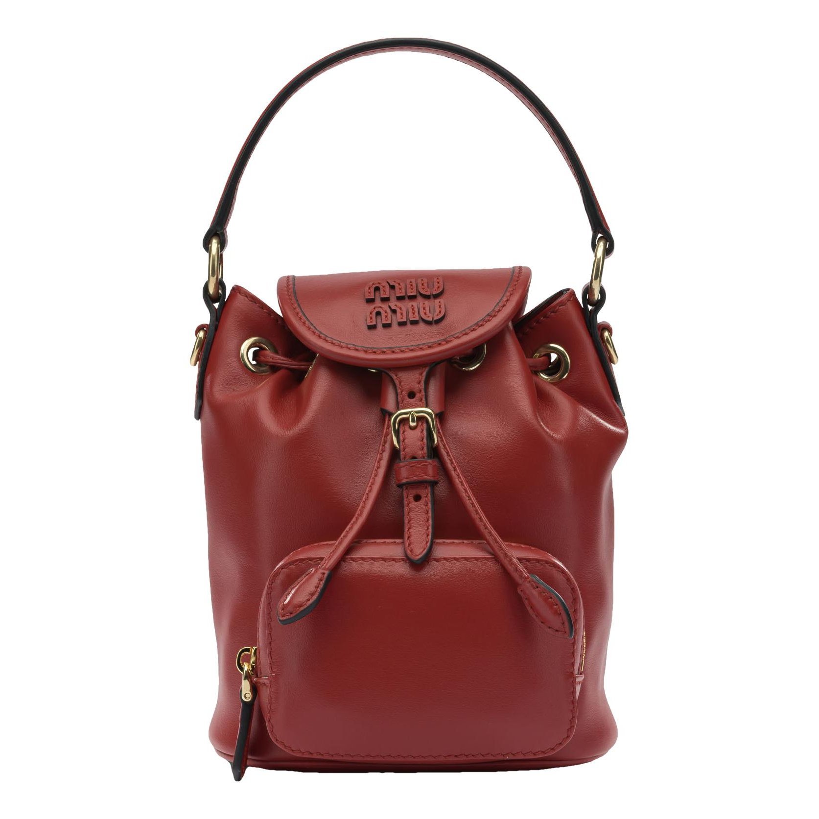 Leather backpack