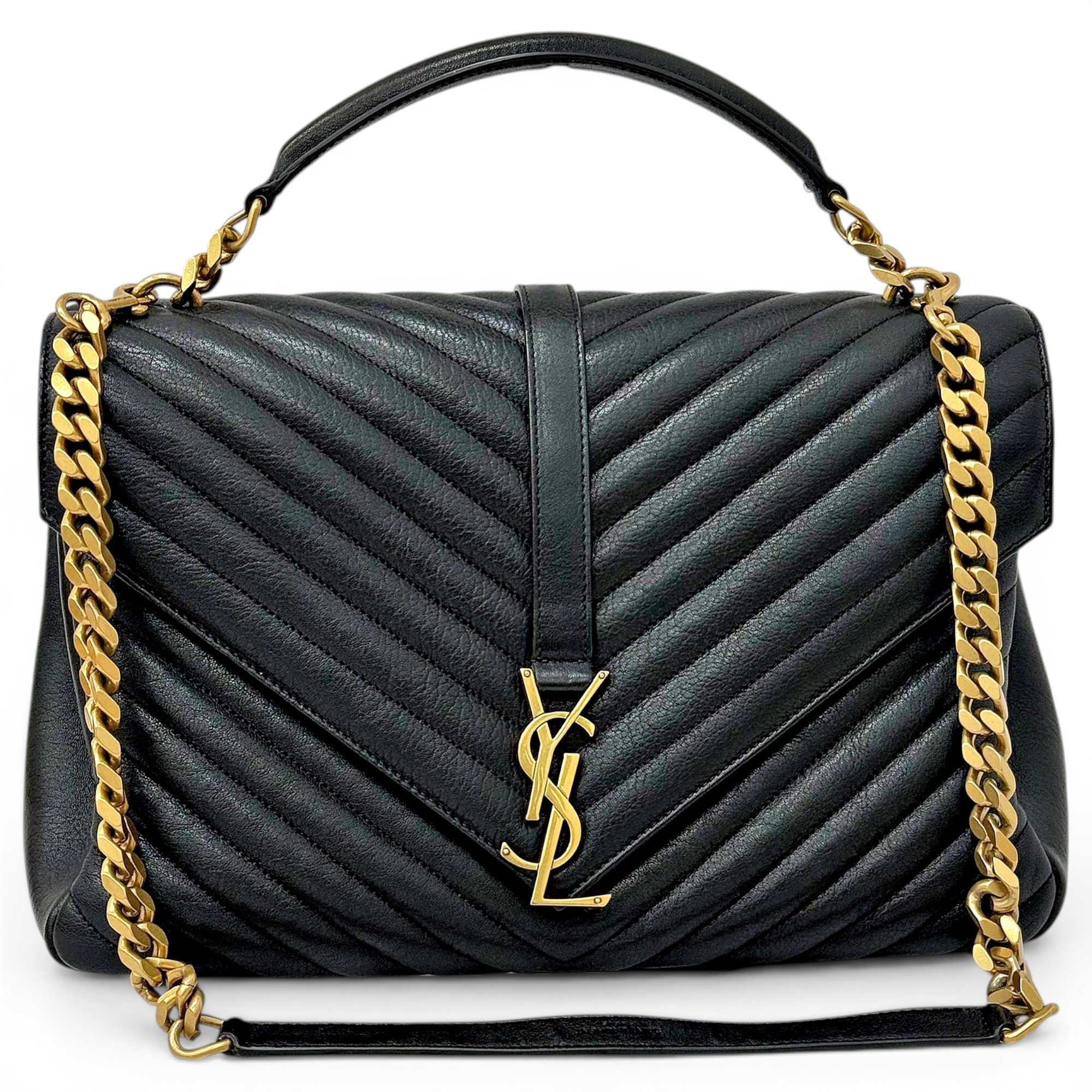 Collége monogramme leather handbag