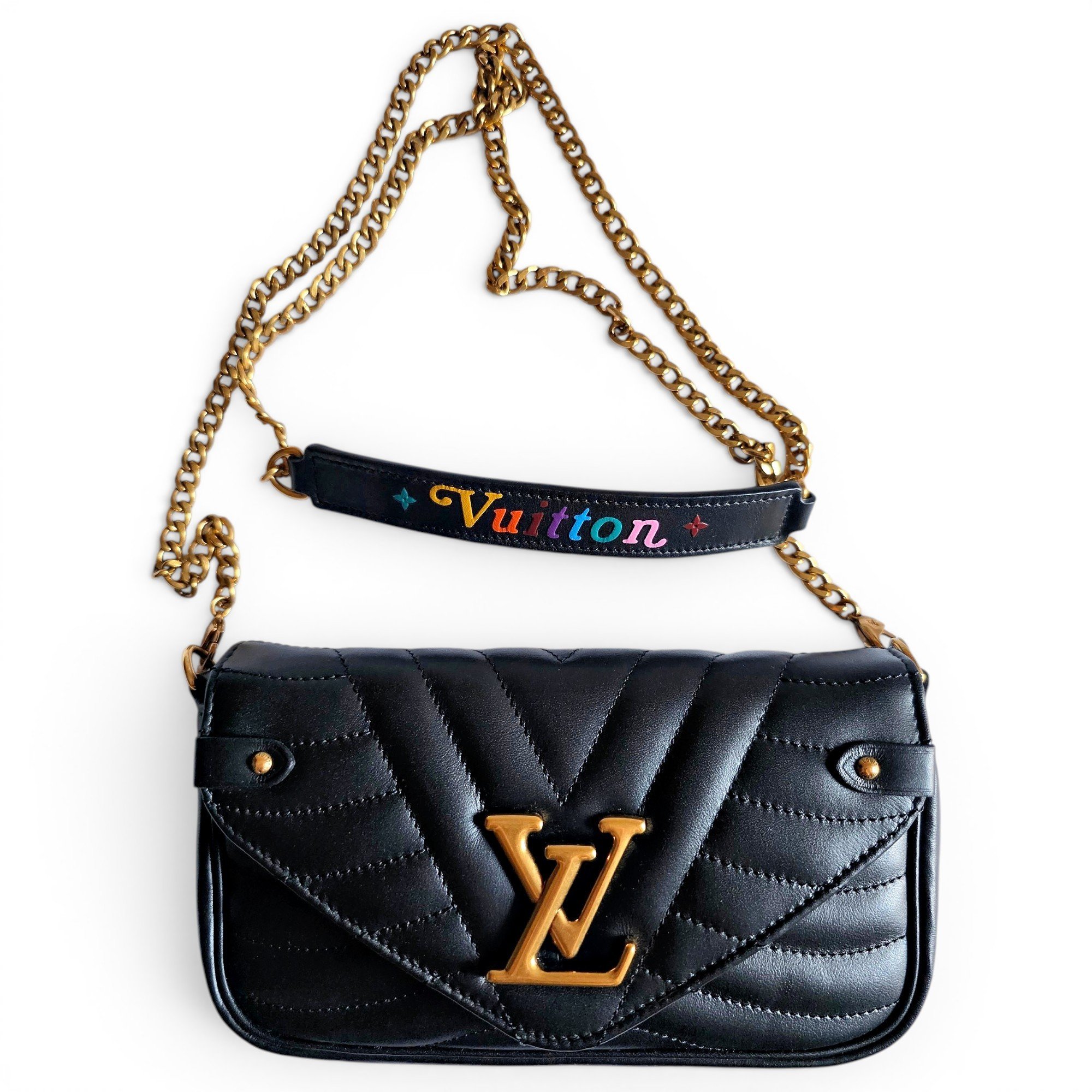 New Wave leather handbag