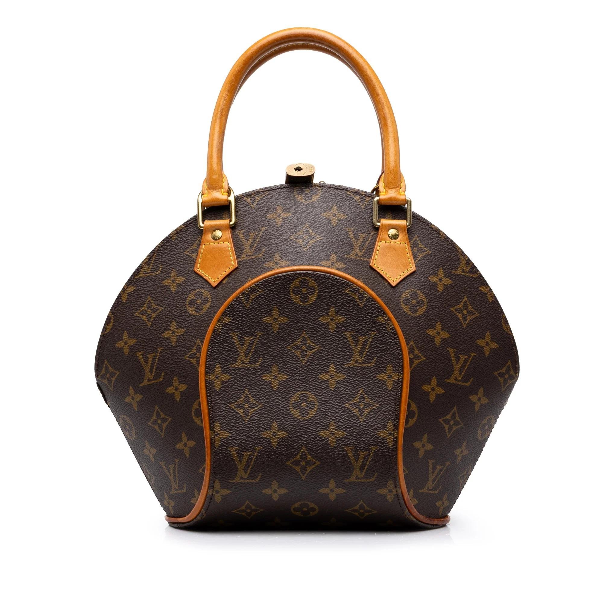 Ellipse leather handbag