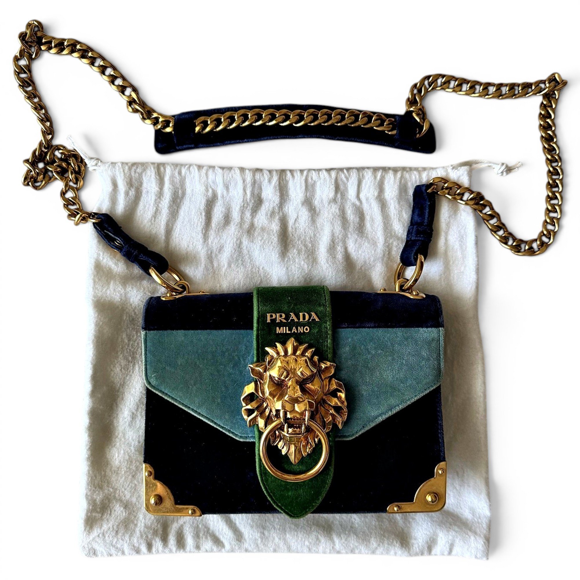 Cahier velvet handbag