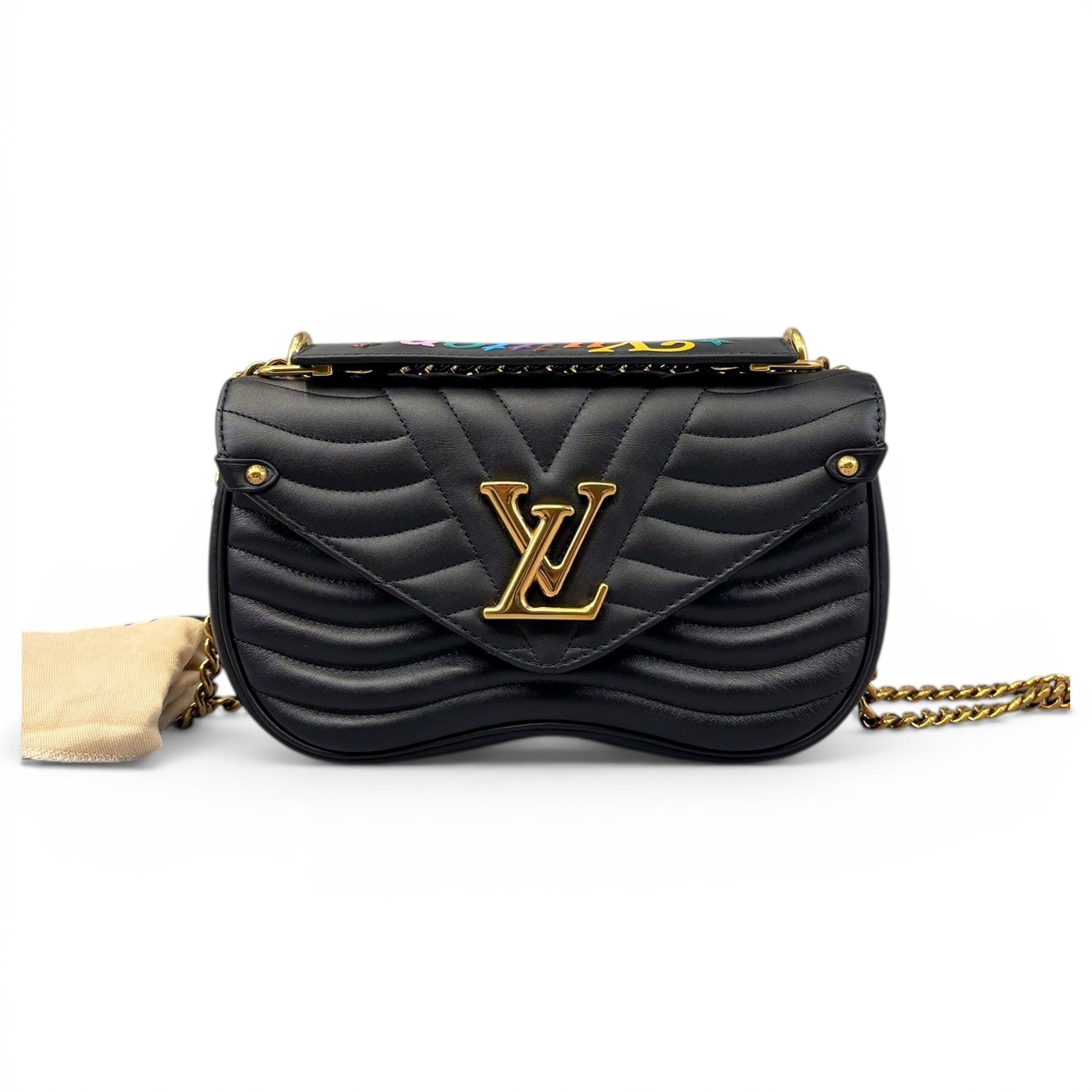 New Wave leather handbag
