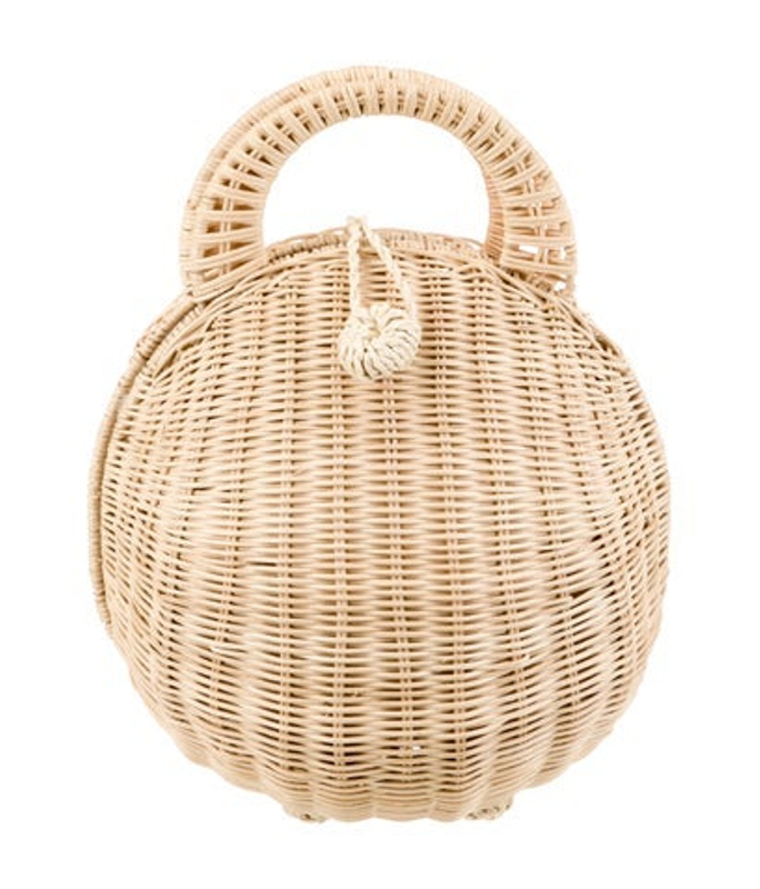 Cult Gaia Gaia Wicker Top Handle Bag W Tags