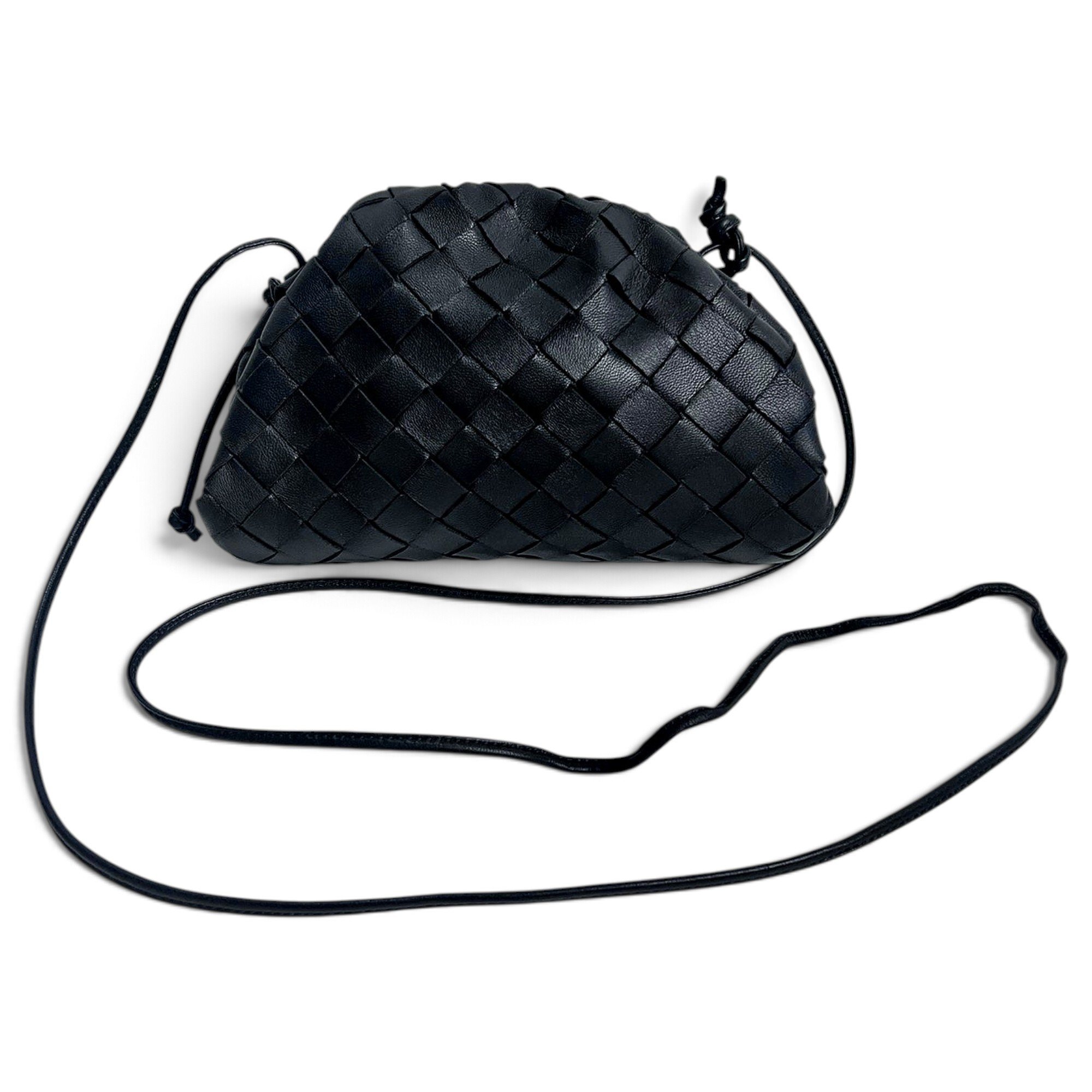 Pouch leather handbag