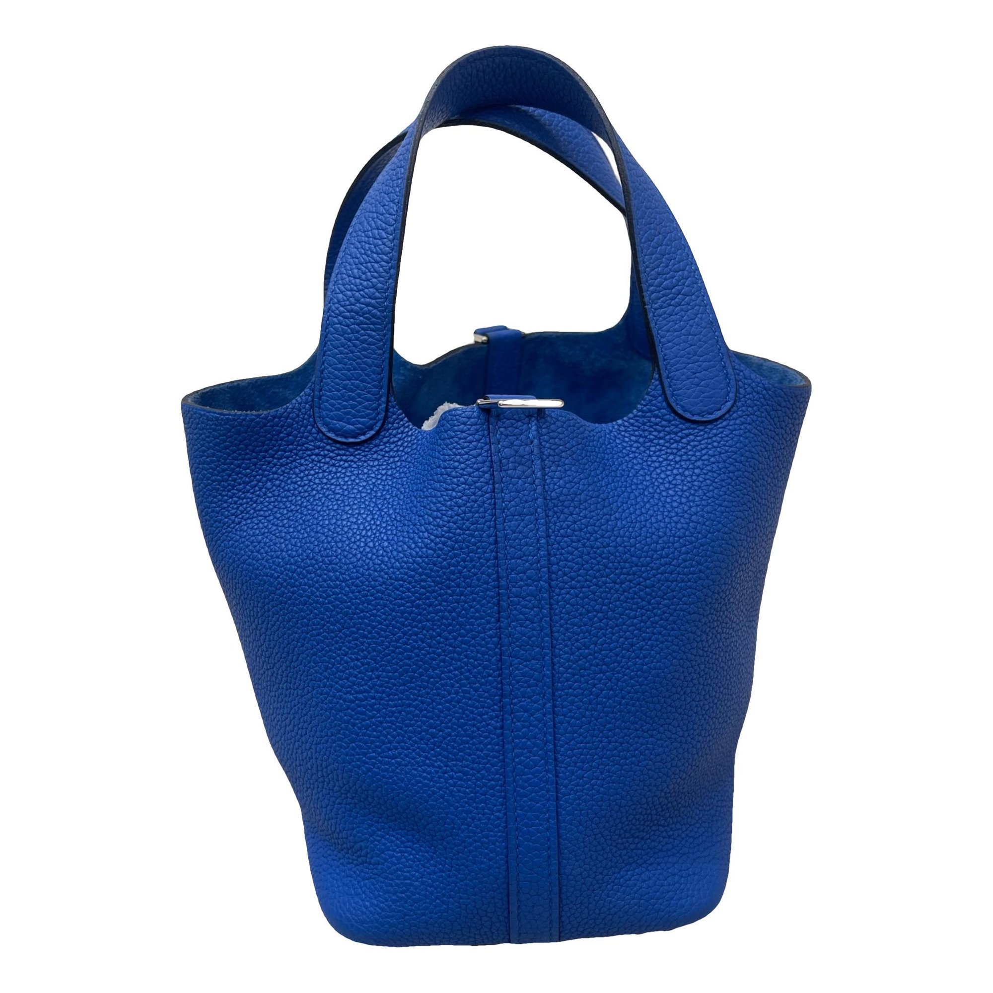 Picotin leather tote
