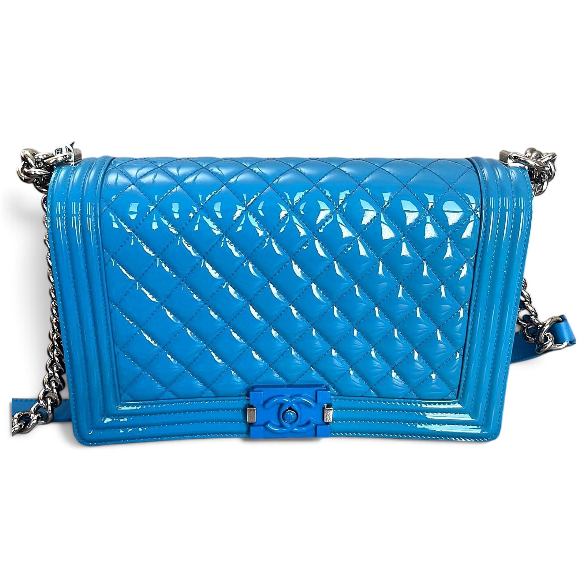 Boy patent leather crossbody bag