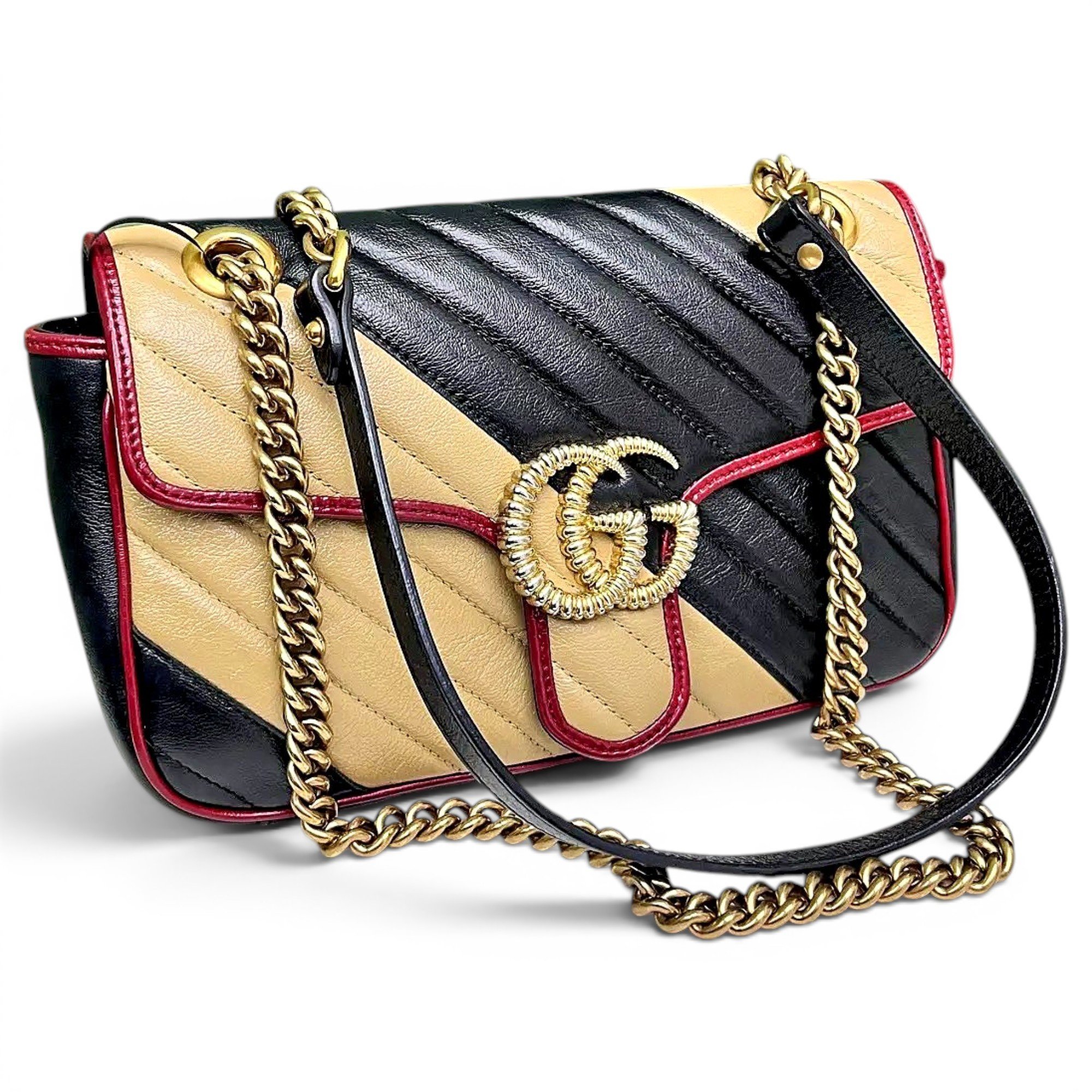 GG Marmont Flap leather handbag