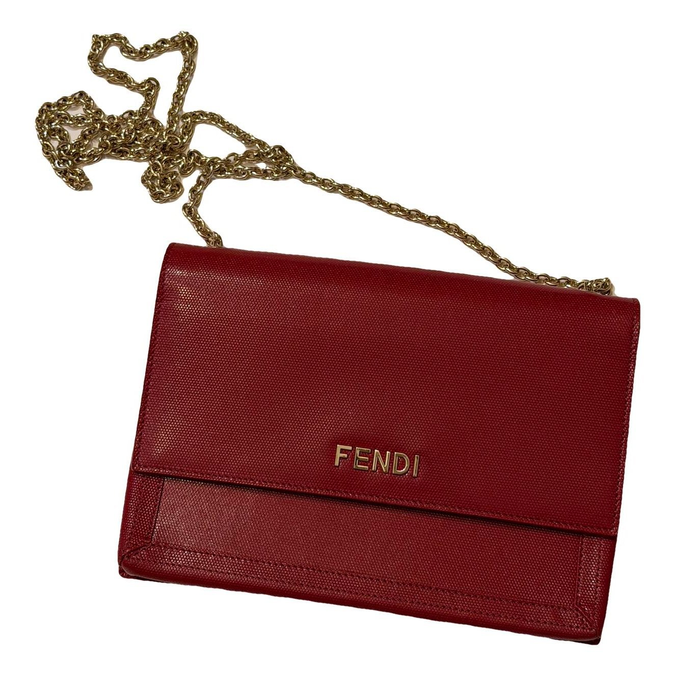Leather clutch bag