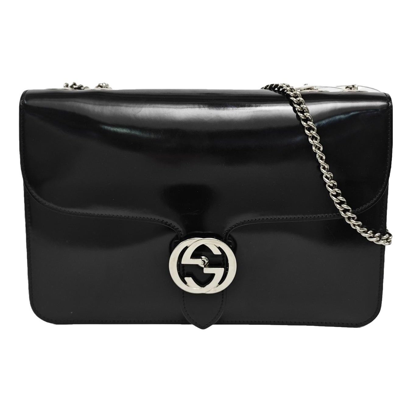 Patent leather handbag