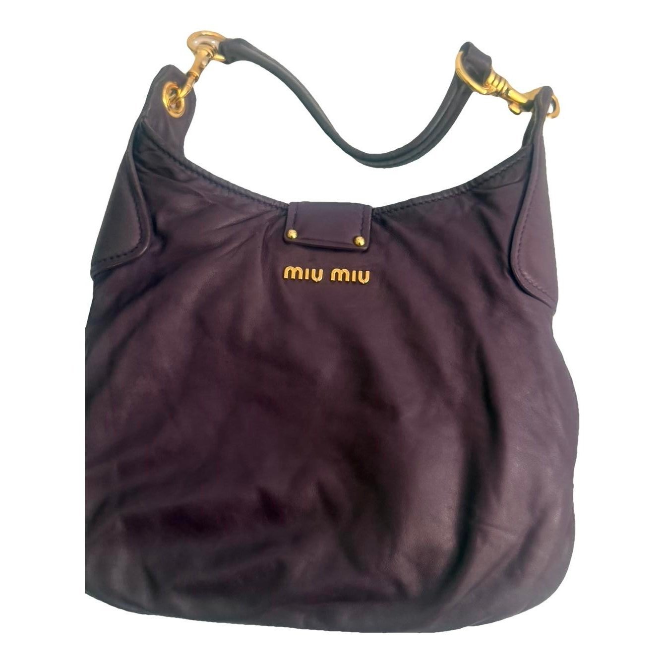 Coffer leather handbag