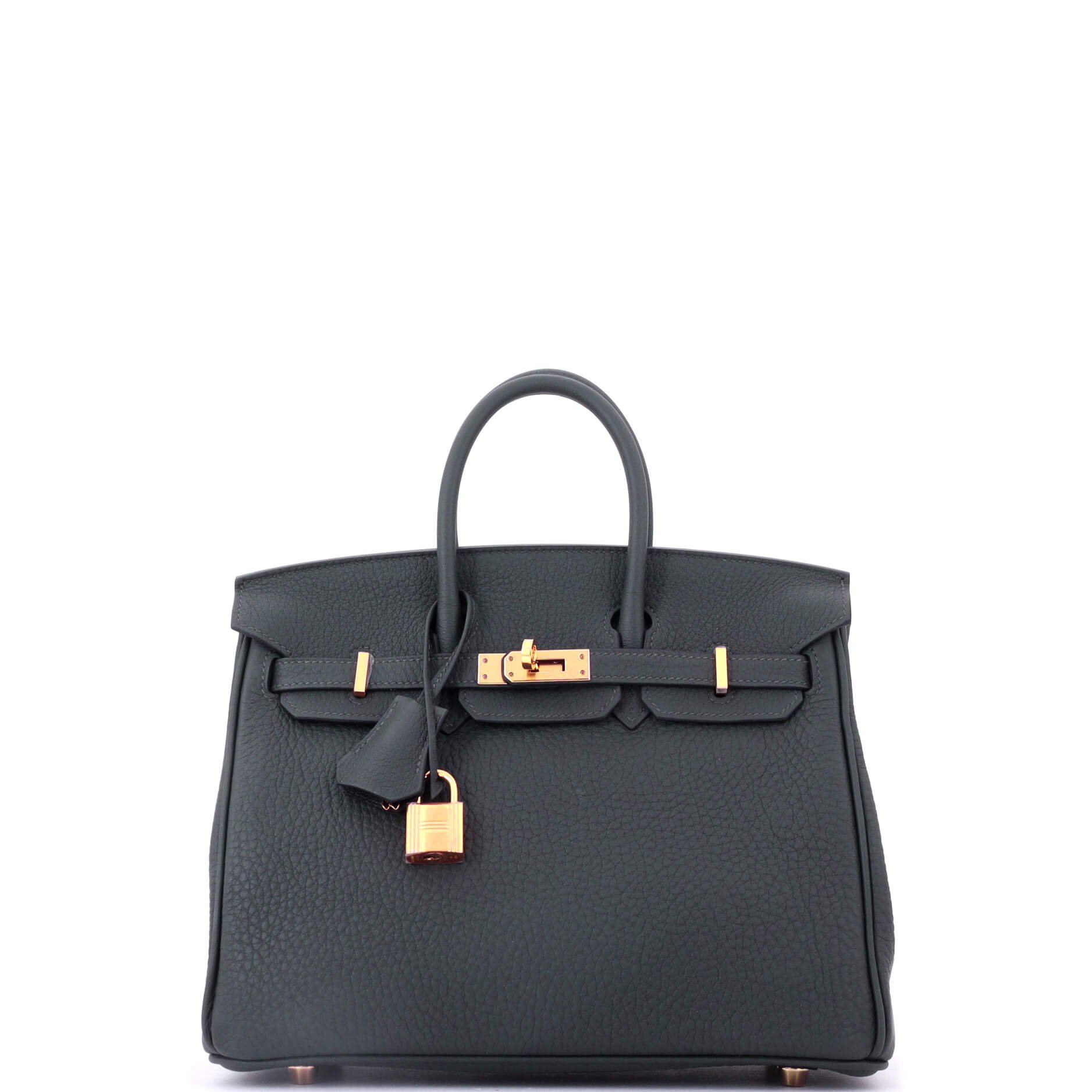 Birkin Handbag Vert Foncé Togo with Gold Hardware 25