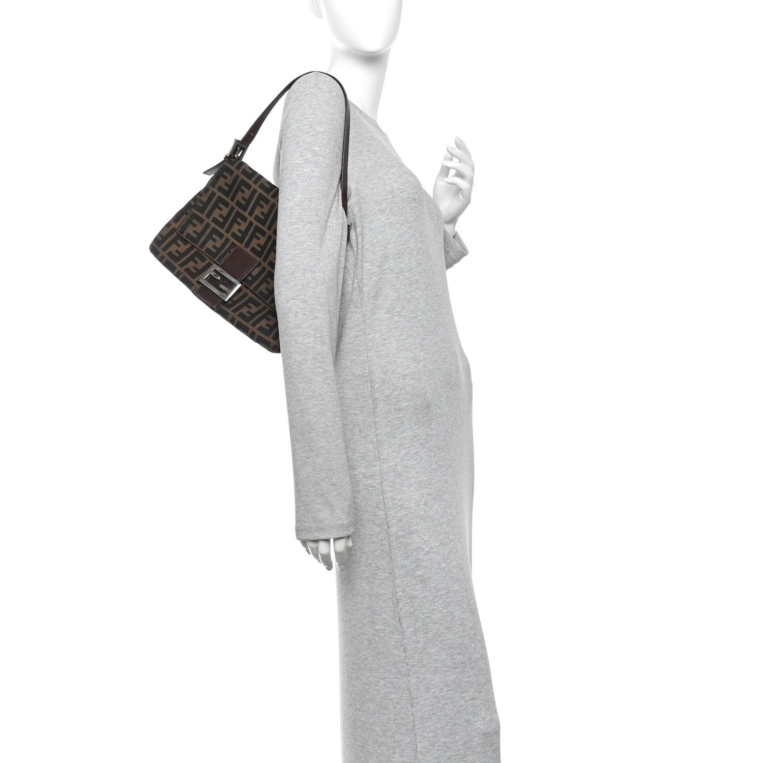 Fendi Zucca Mama Baguette Tobacco Tobacco