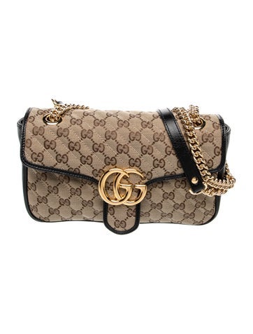GG Canvas Marmont Small