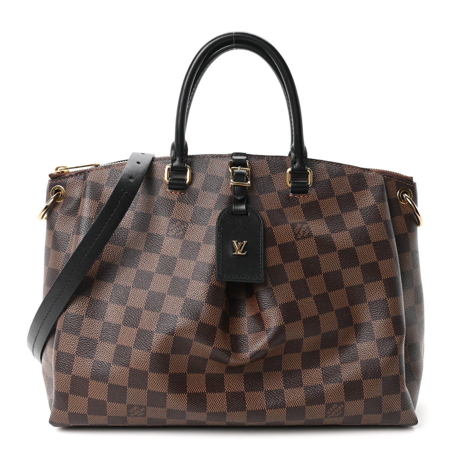Louis Vuitton Damier Ebene Odeon Tote MM Black