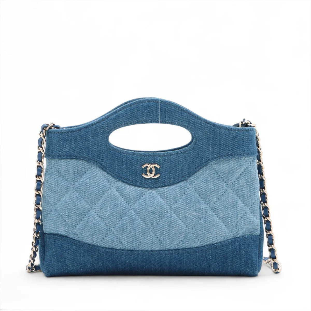 Chanel Chanel 31 Mini Denim 2 Way Shoulder Bag Blue Gold Metal Fittings random s