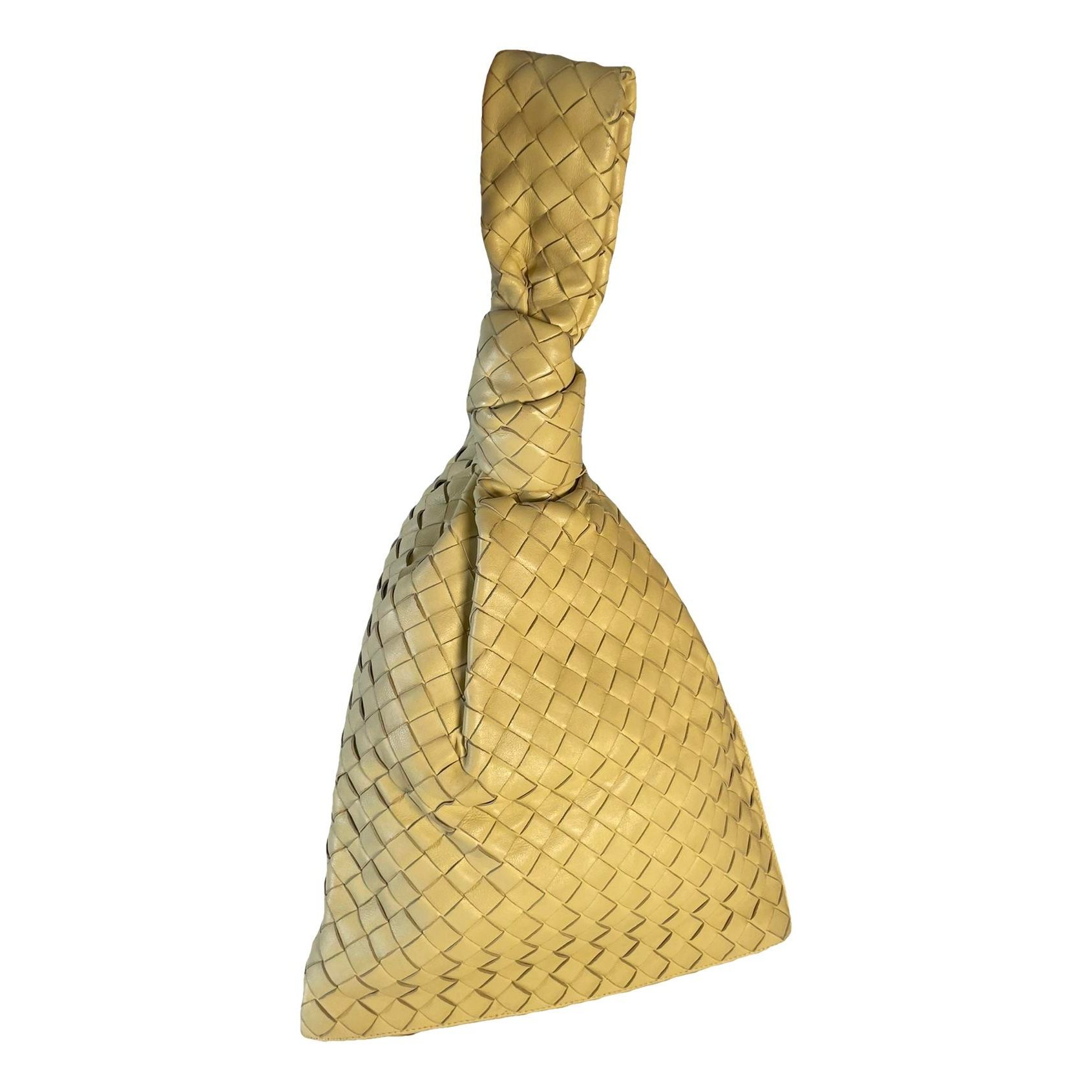Twist leather handbag