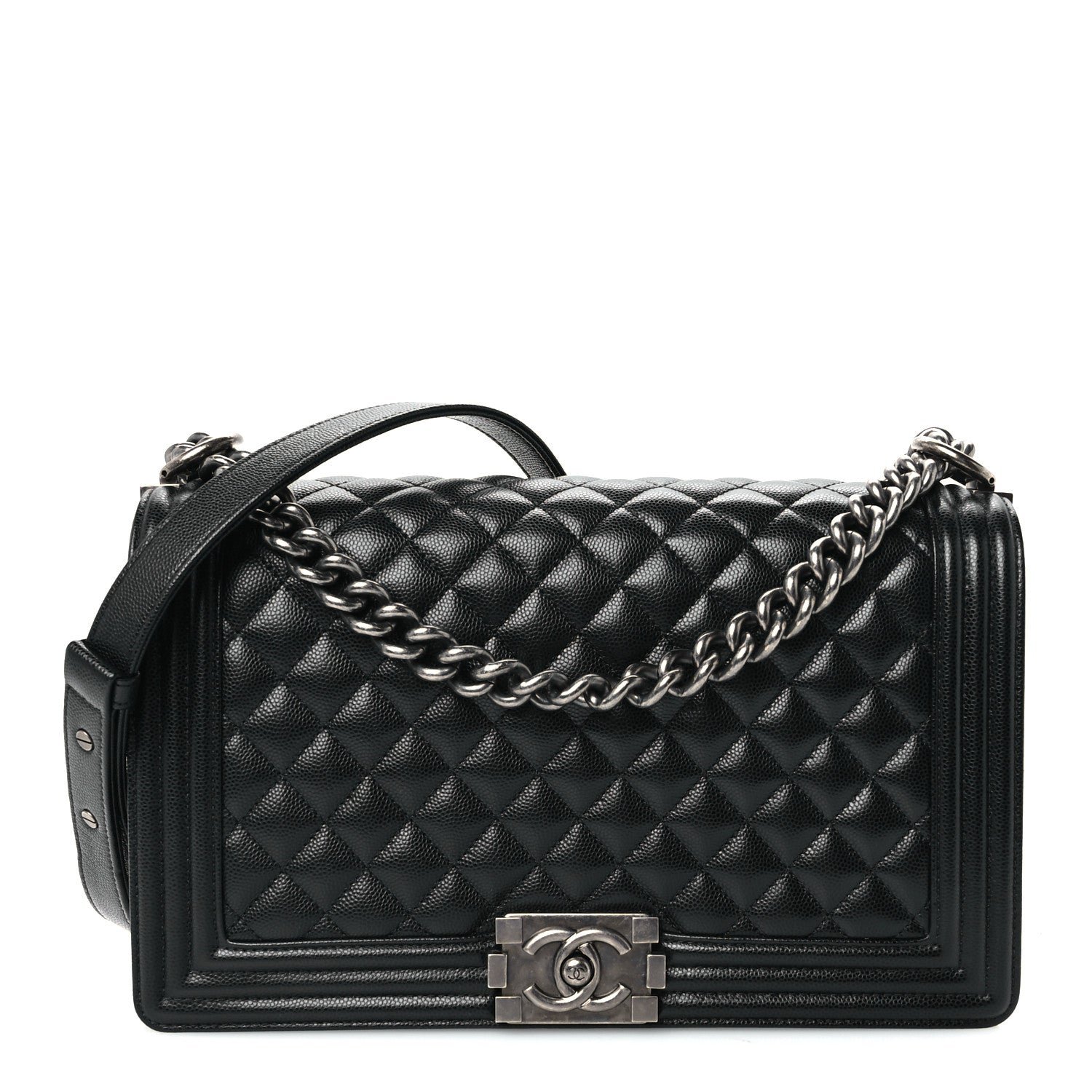 Chanel Caviar Quilted New Medium Boy Flap Black
