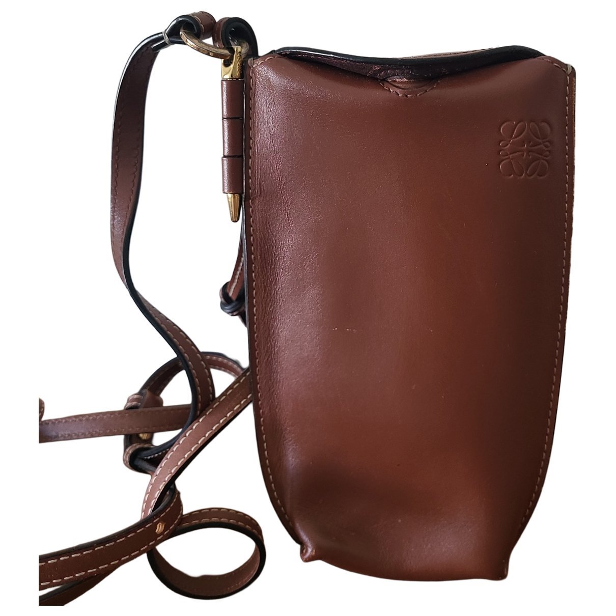 Dice Pocket leather handbag