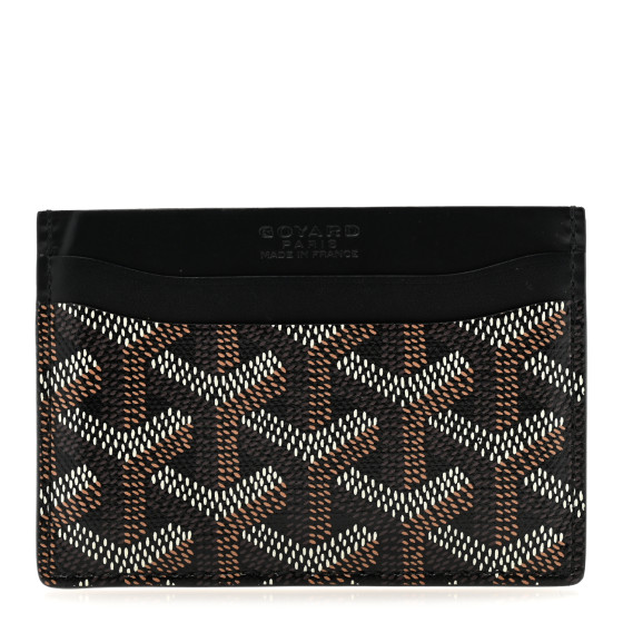 Goyard Goyardine Saint Sulpice Card Holder Black