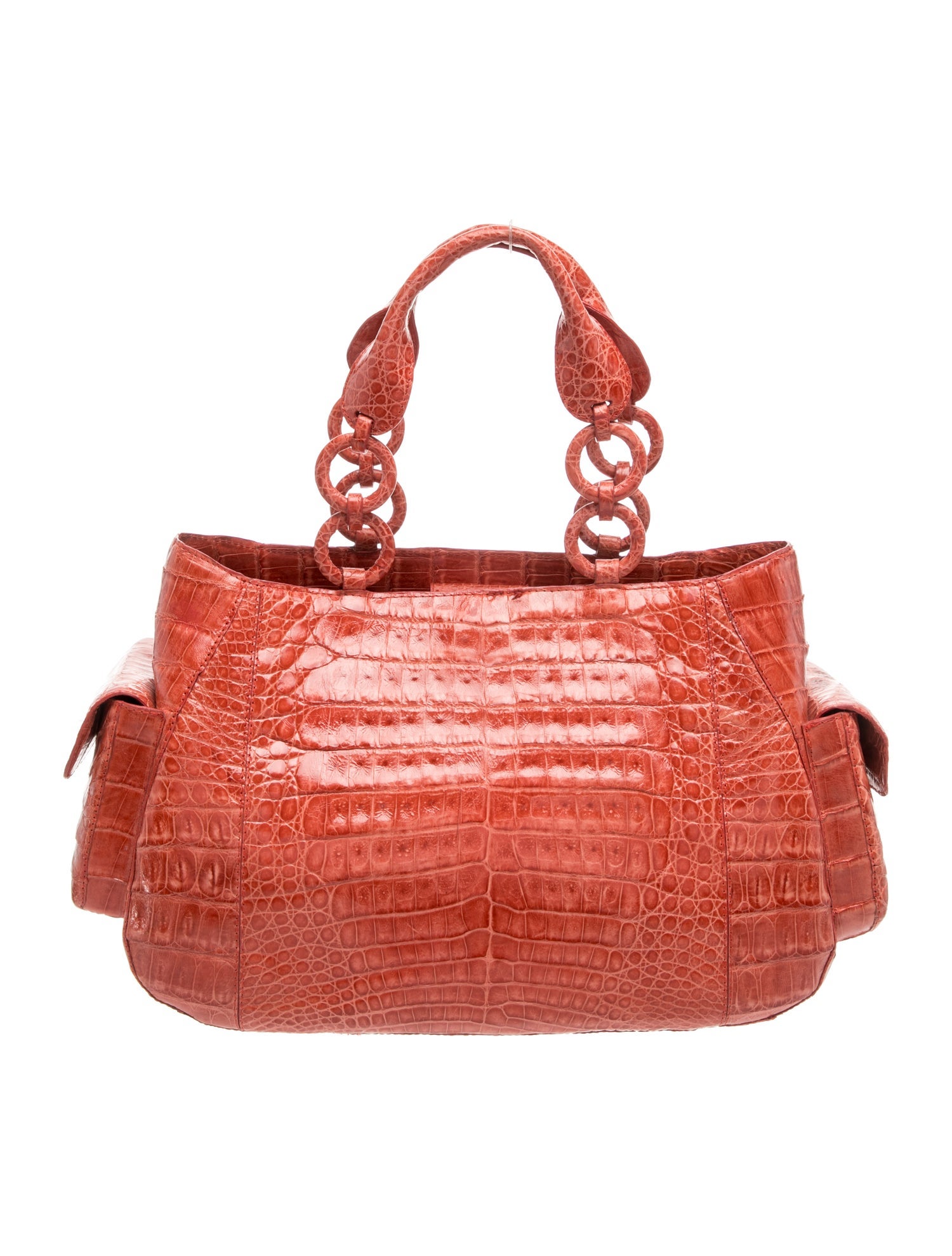 Crocodile Top Handle Bag
