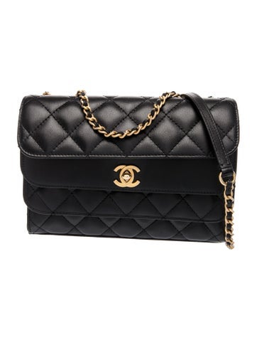 Quilted Triple Flap Bag