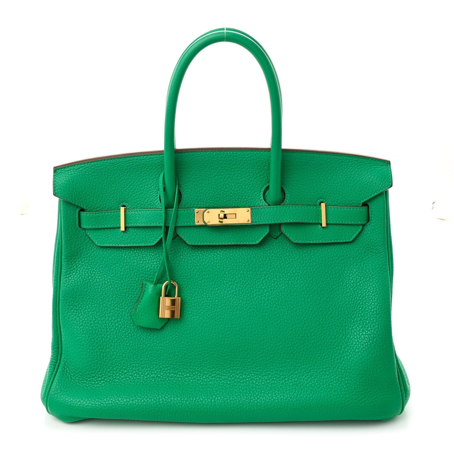 Hermes Taurillon Clemence Birkin 35 Menthe
