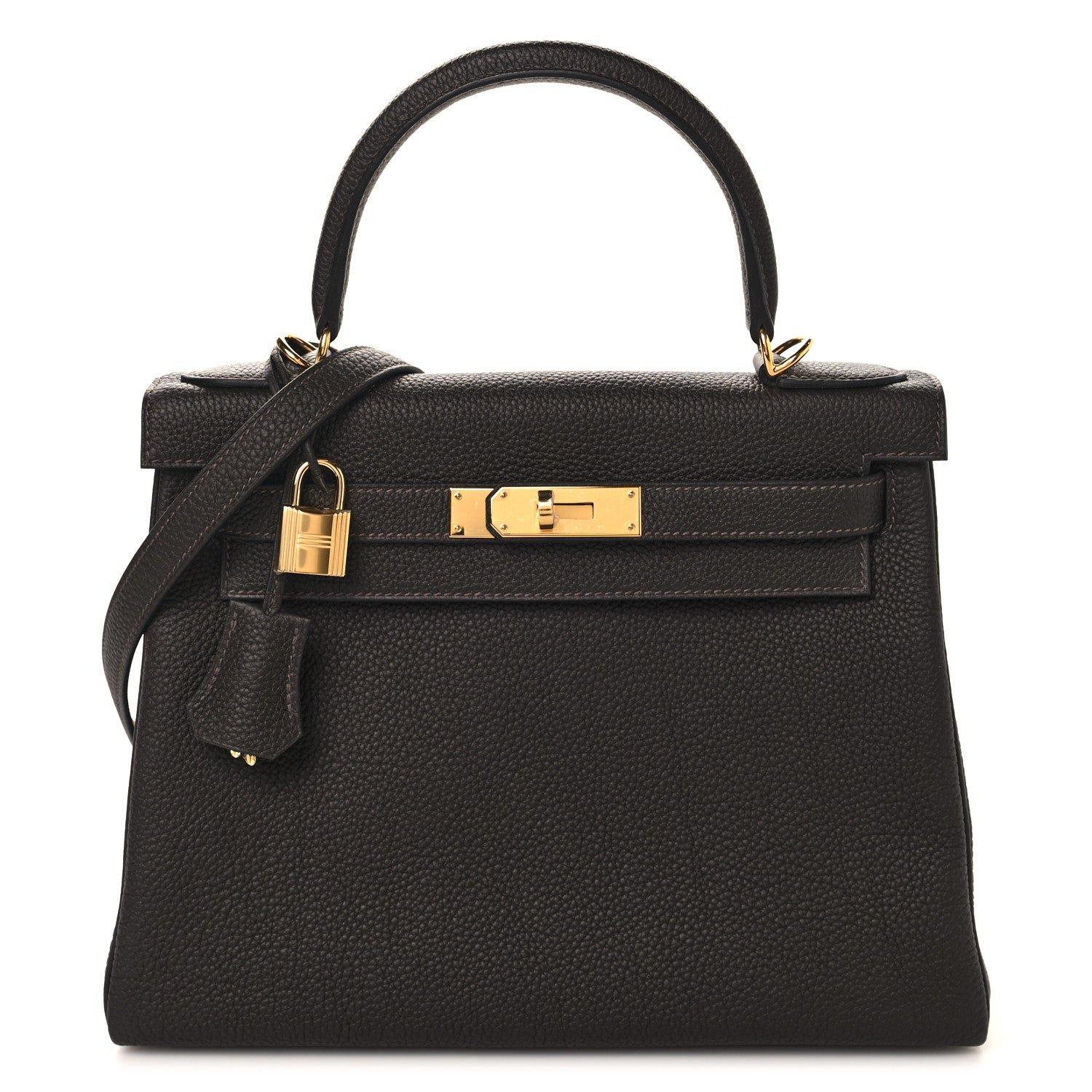 Hermes Togo Kelly Retourne 28 Bai Brun