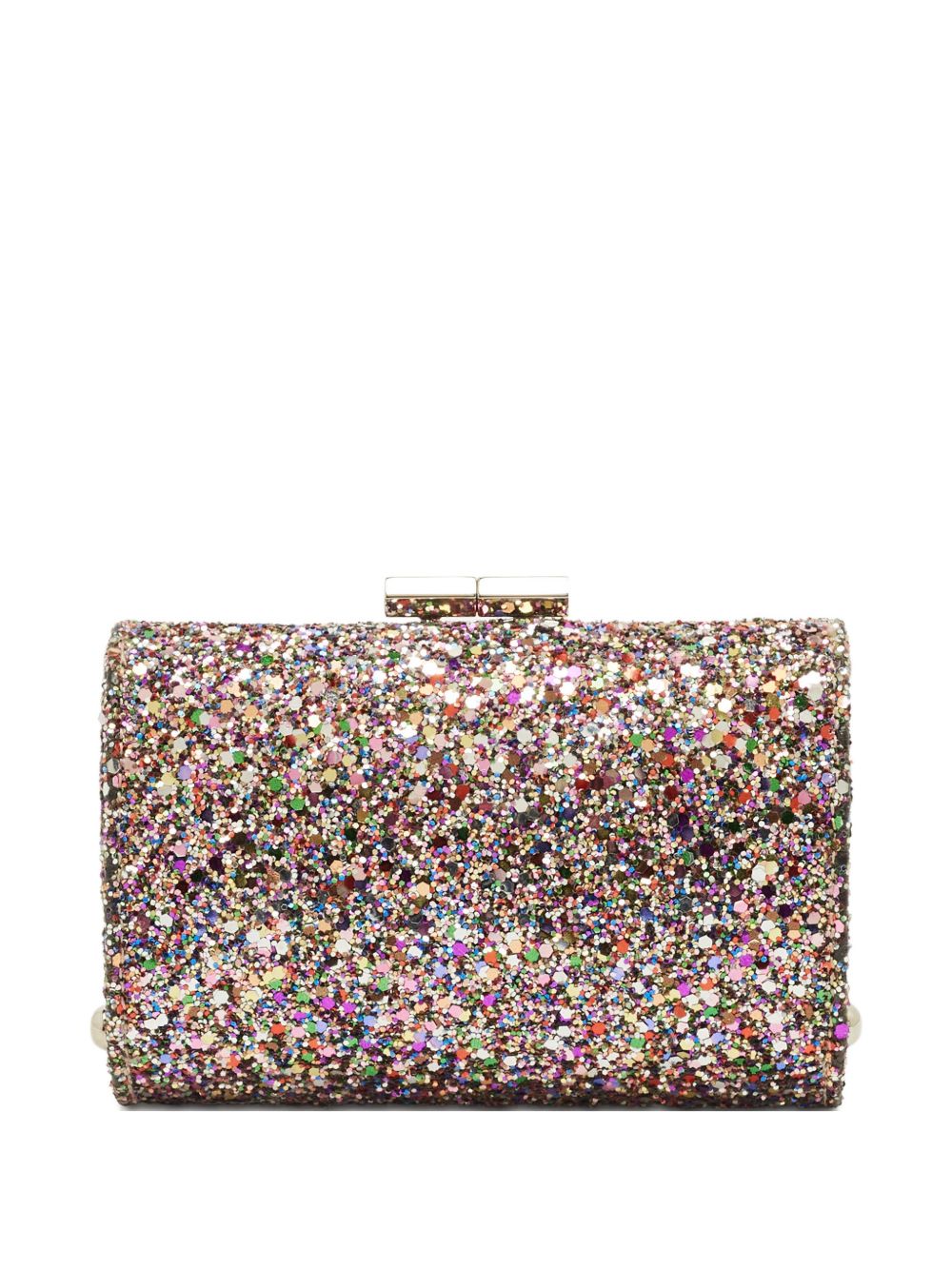 mini tube glitter clutch bag