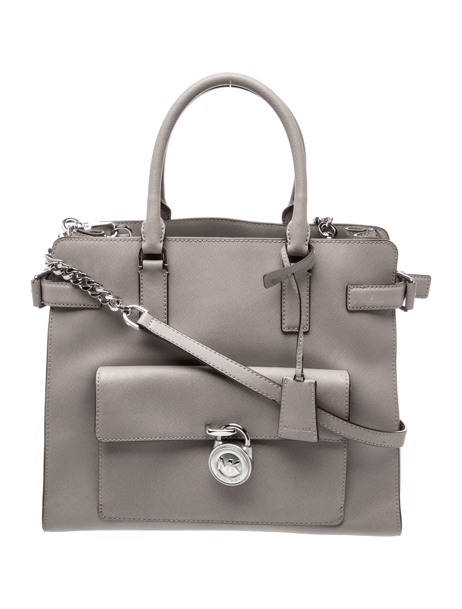 Saffiano Leather Top Handle Bag