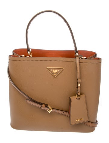 Saffiano Leather Panier Bag Medium