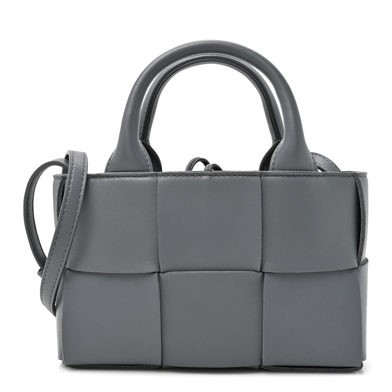 Bottega Veneta Nappa Maxi Intrecciato Mini Arco Tote Thunder