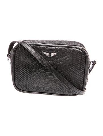 Embossed Leather Crossbody Bag