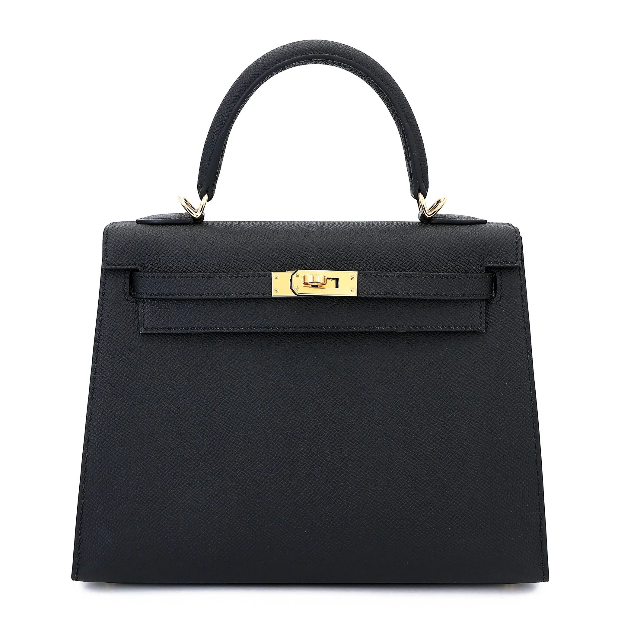 Brand New ( Rank N ) HERMÈS Kelly 25 Sellier Noir (89) Epsom Gold hardware G (2026)