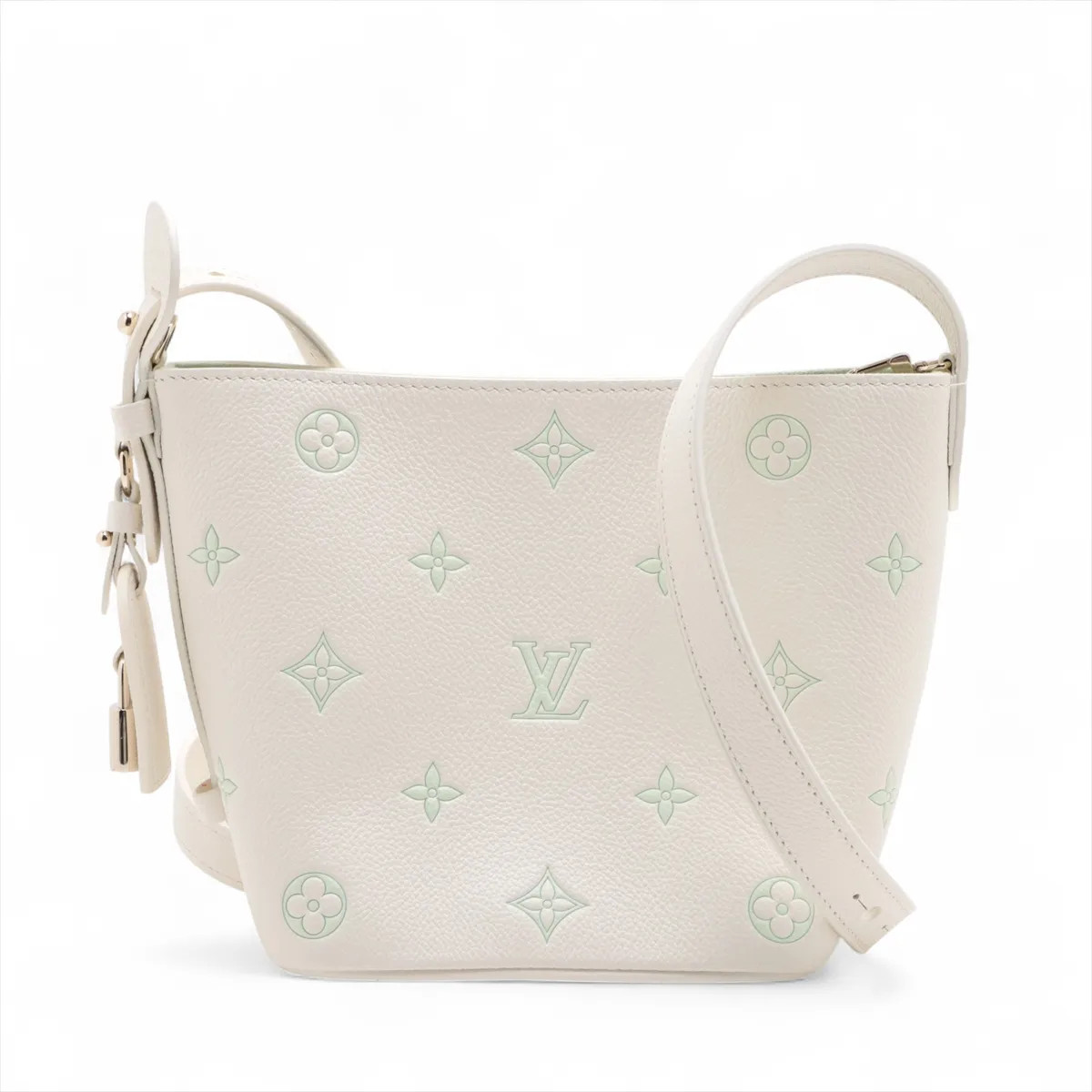 Louis Vuitton monogram empreinte All in BB M27570 White There was an RFID respon