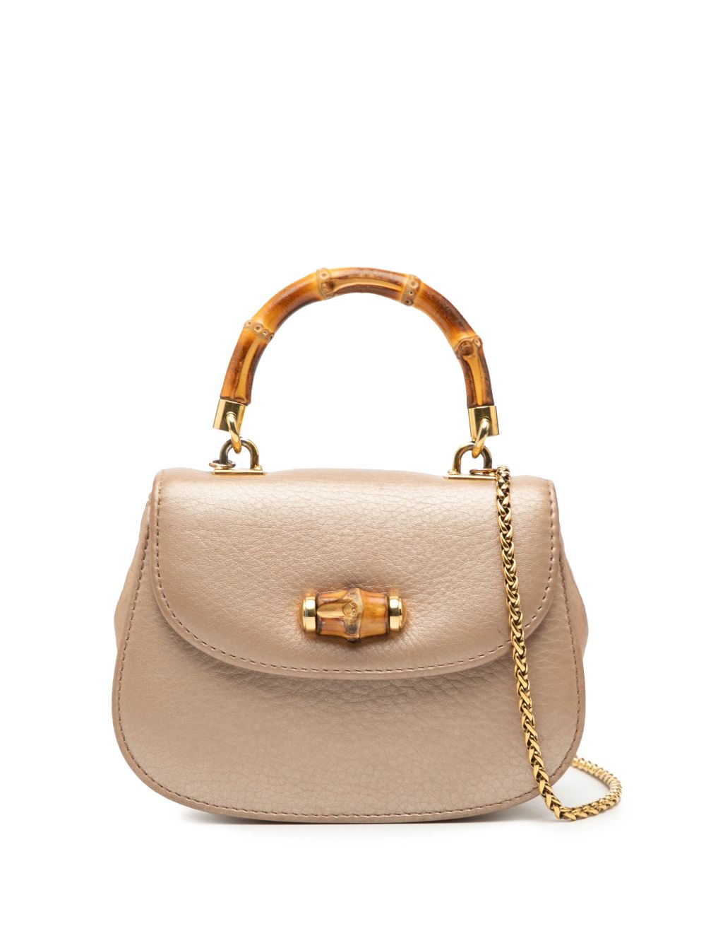 2000-2015 Mini Metallic Leather Bamboo Night satchel