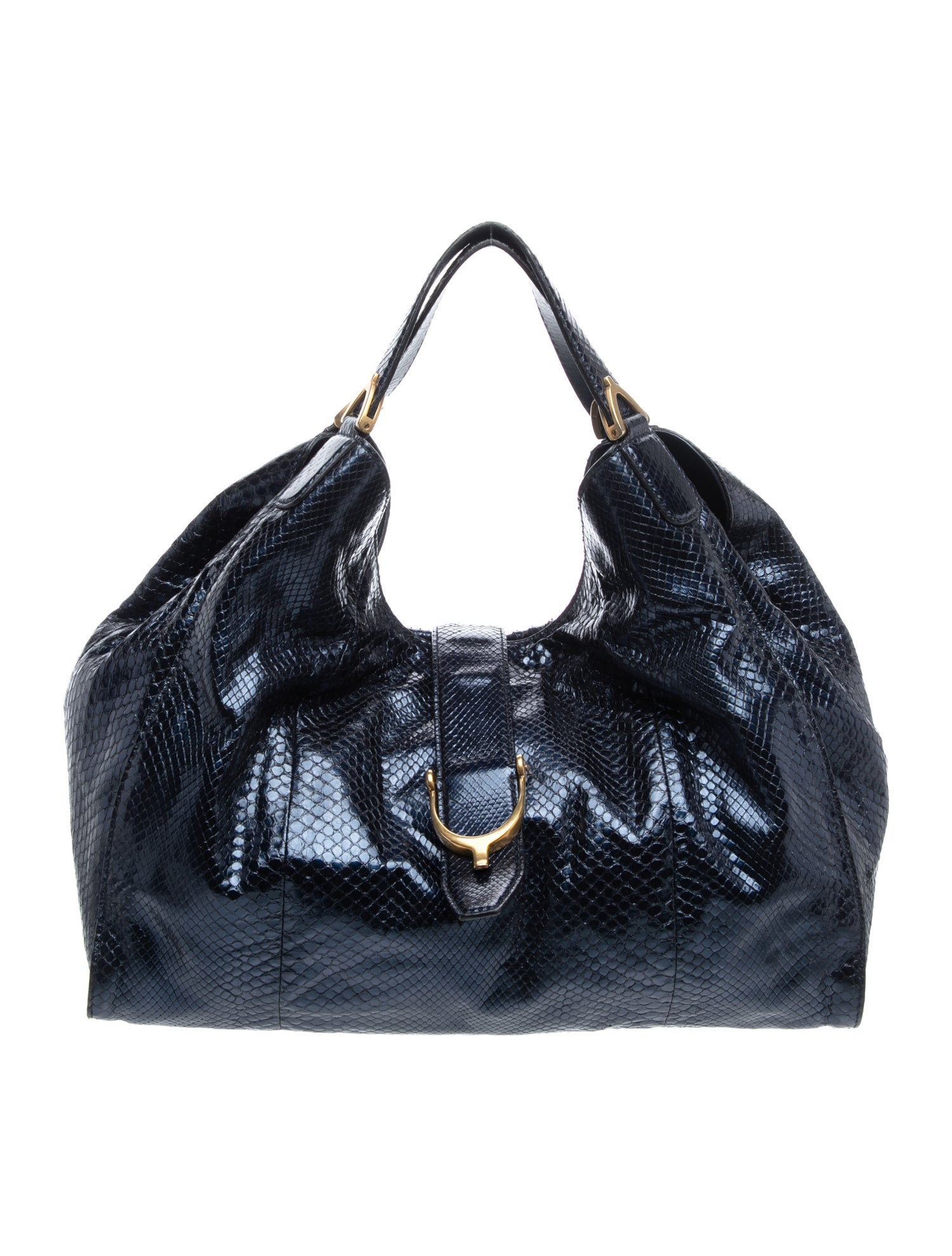 Leather Shiny Python Large Stirrup