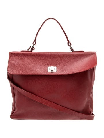 Longchamp Leather Top Handle Bag