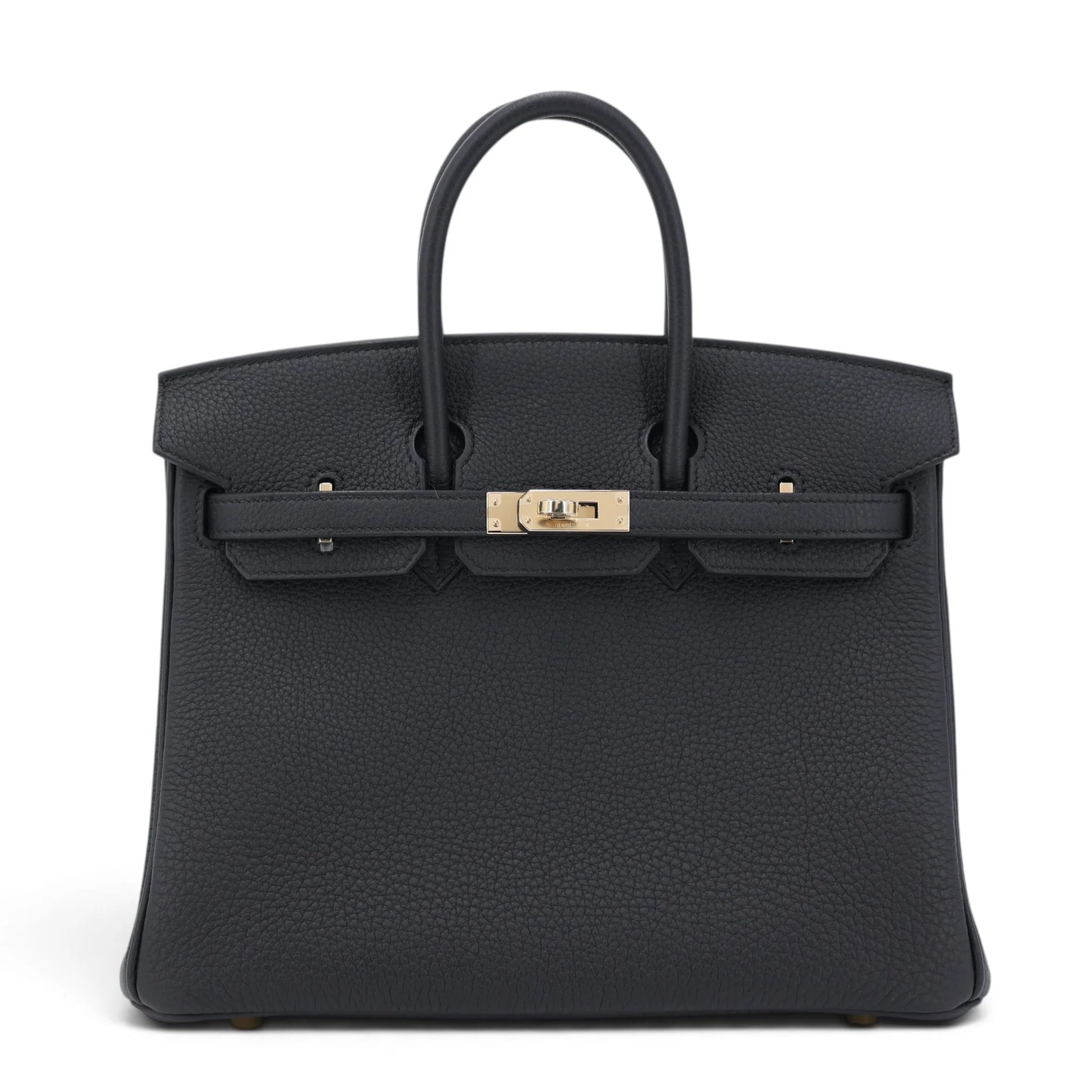 Brand New ( Rank N ) HERMÈS Birkin 25 Noir (89) Togo Permabrass hardware K (2025)