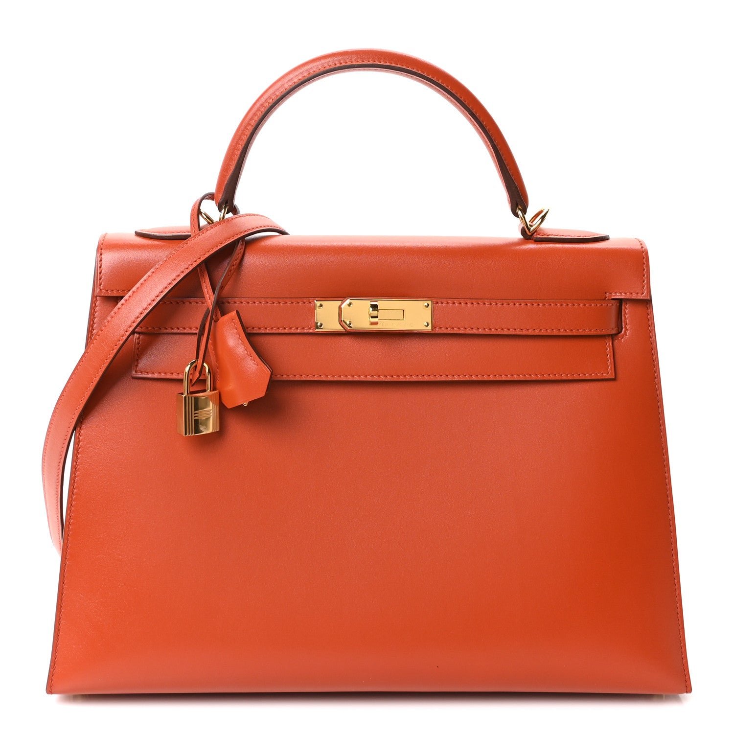 Hermes Box Kelly Sellier 32 Orange