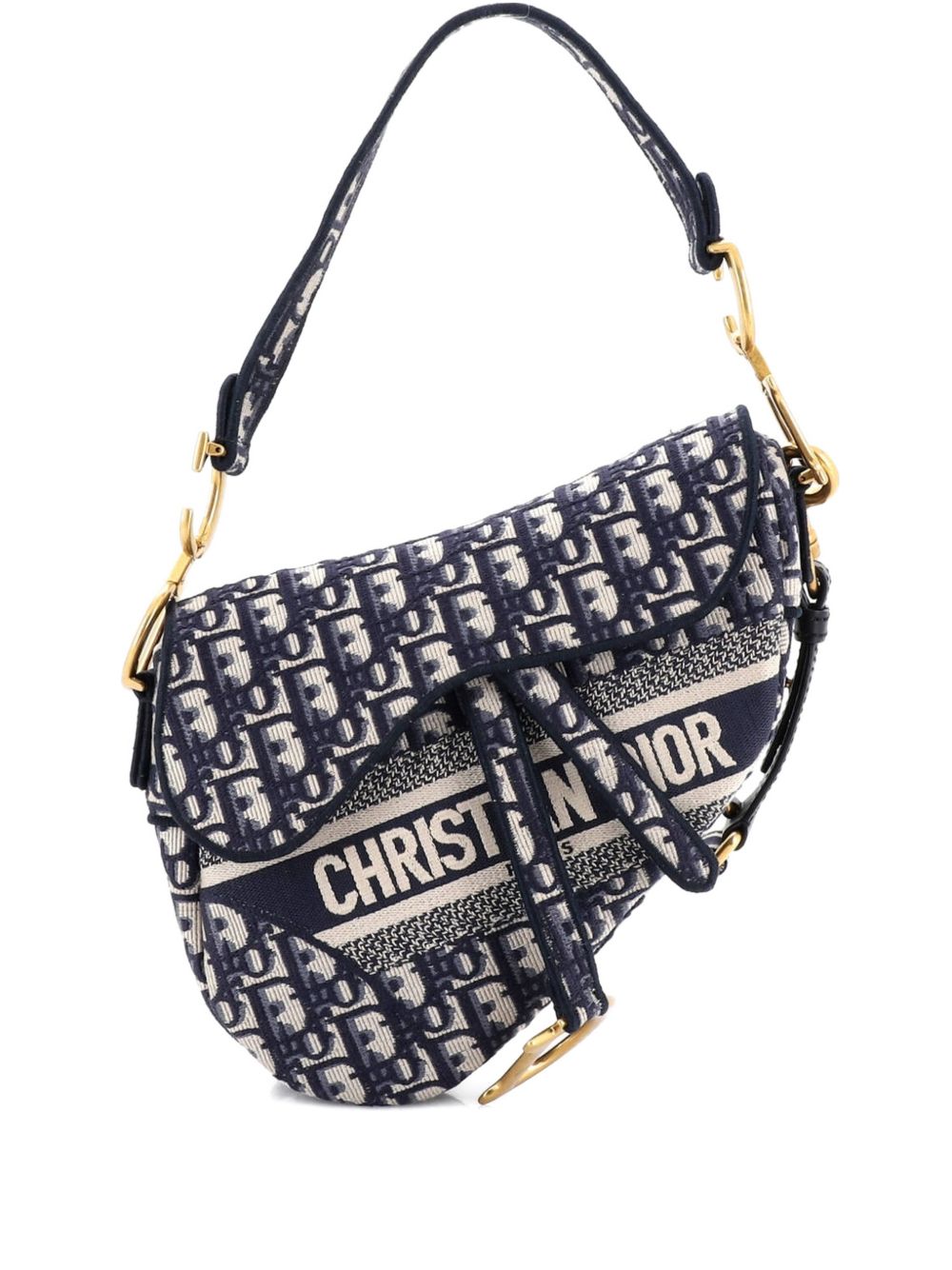 Saddle Handbag with Strap Oblique Canvas Medium shoulder bag