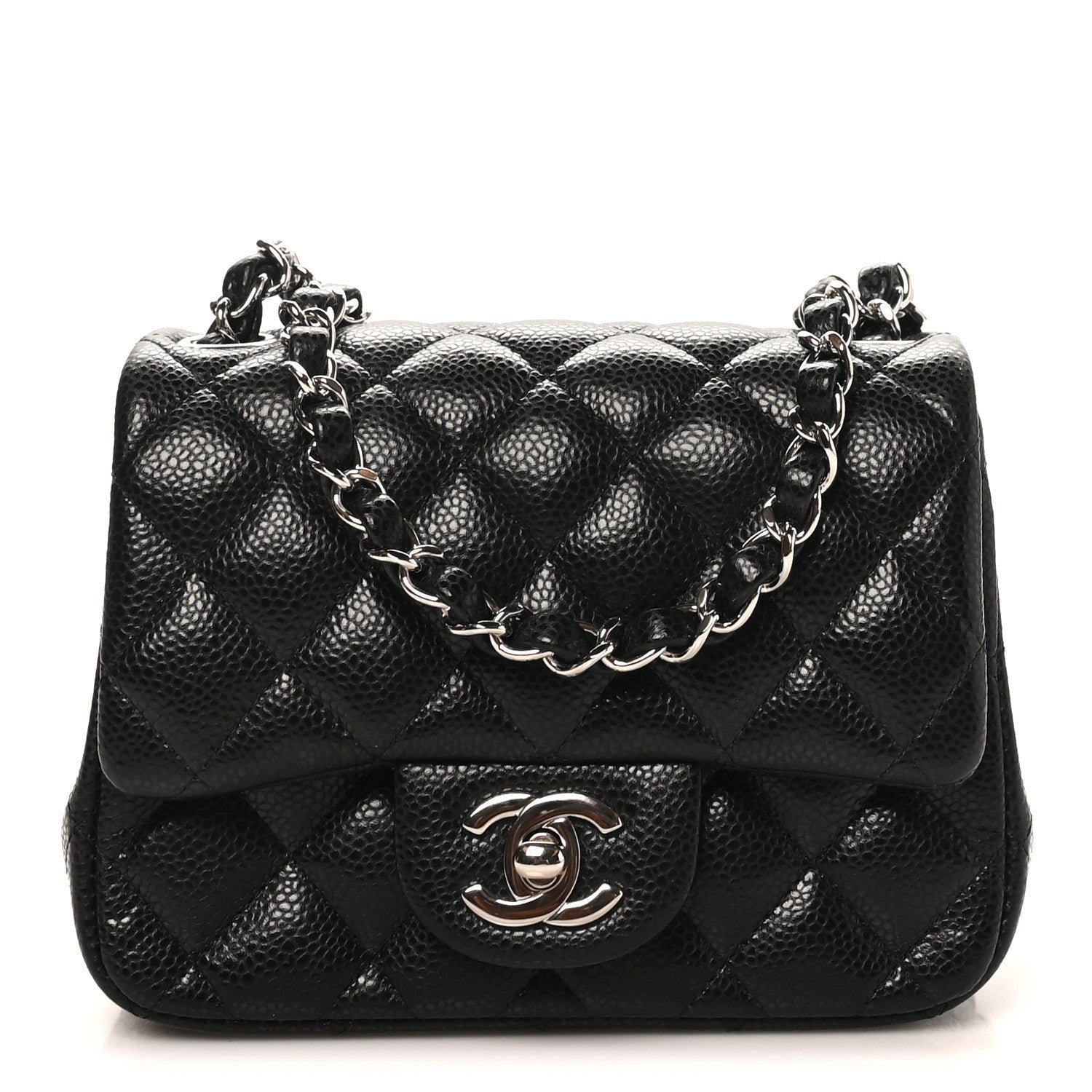 Chanel Caviar Quilted Mini Square Flap Black