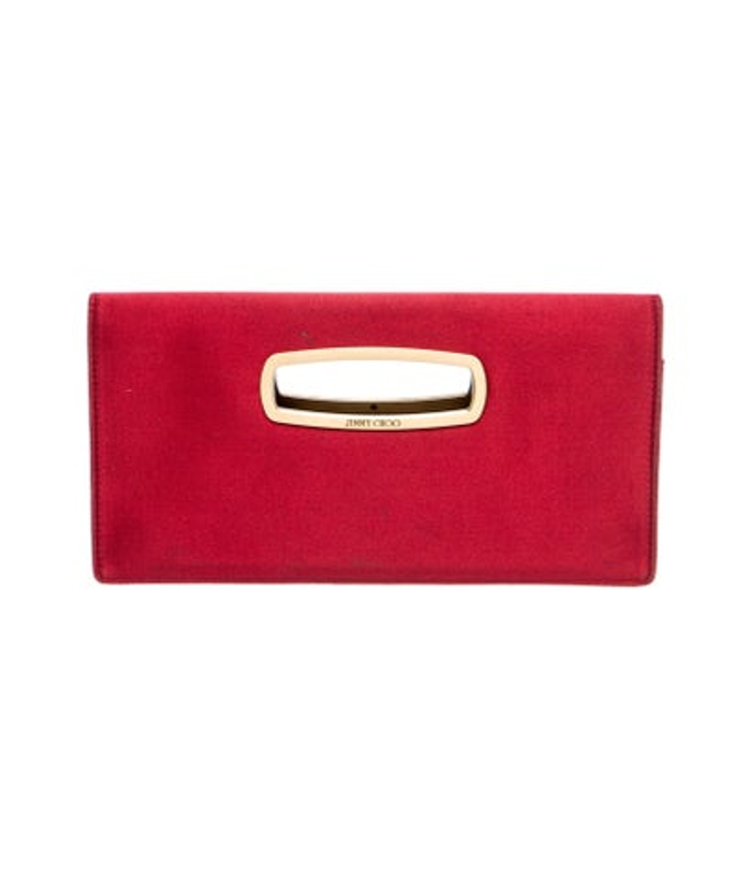 Jimmy Choo Choo Satin Clutch