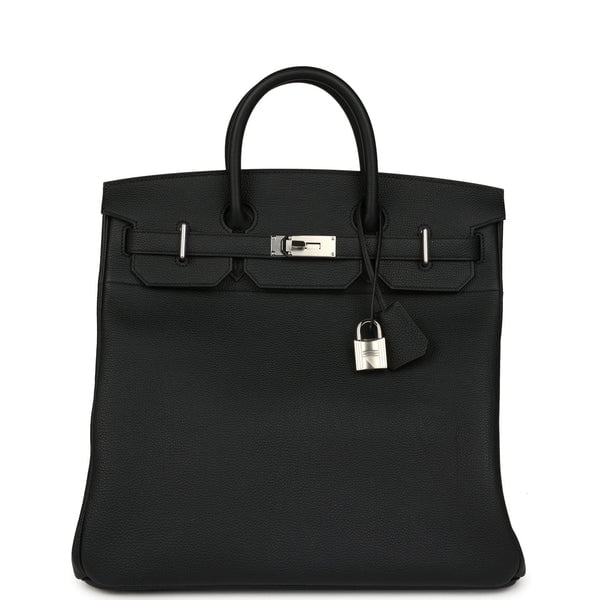 Hermes HAC Birkin 40 Black Togo Palladium Hardware