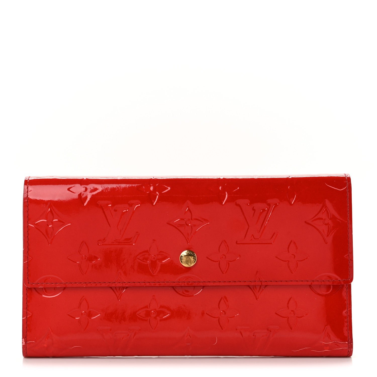 Louis Vuitton Vernis Sarah Wallet Rouge Grenadine
